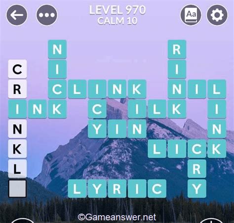 Wordscapes Level 970 Answers [ + Bonus Words ].